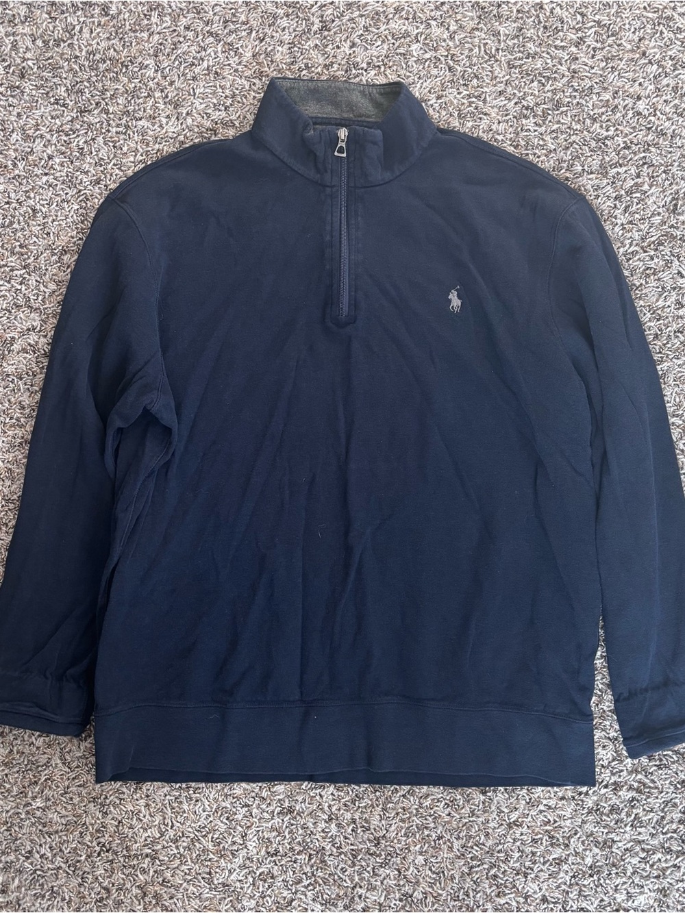 Polo by Ralph Lauren Navy Half-Zip Pullover Sweater